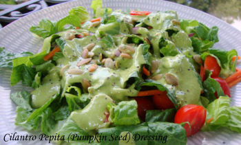 Cilantro Pepita (Pumpkin Seed) Salad Dressing