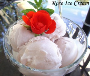 Rose Ice Cream (Cashew Base)