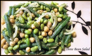 Three Bean Salad with Cumin-Scented Vinaigrette