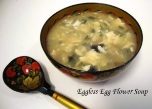 Eggless Egg Flower Soup