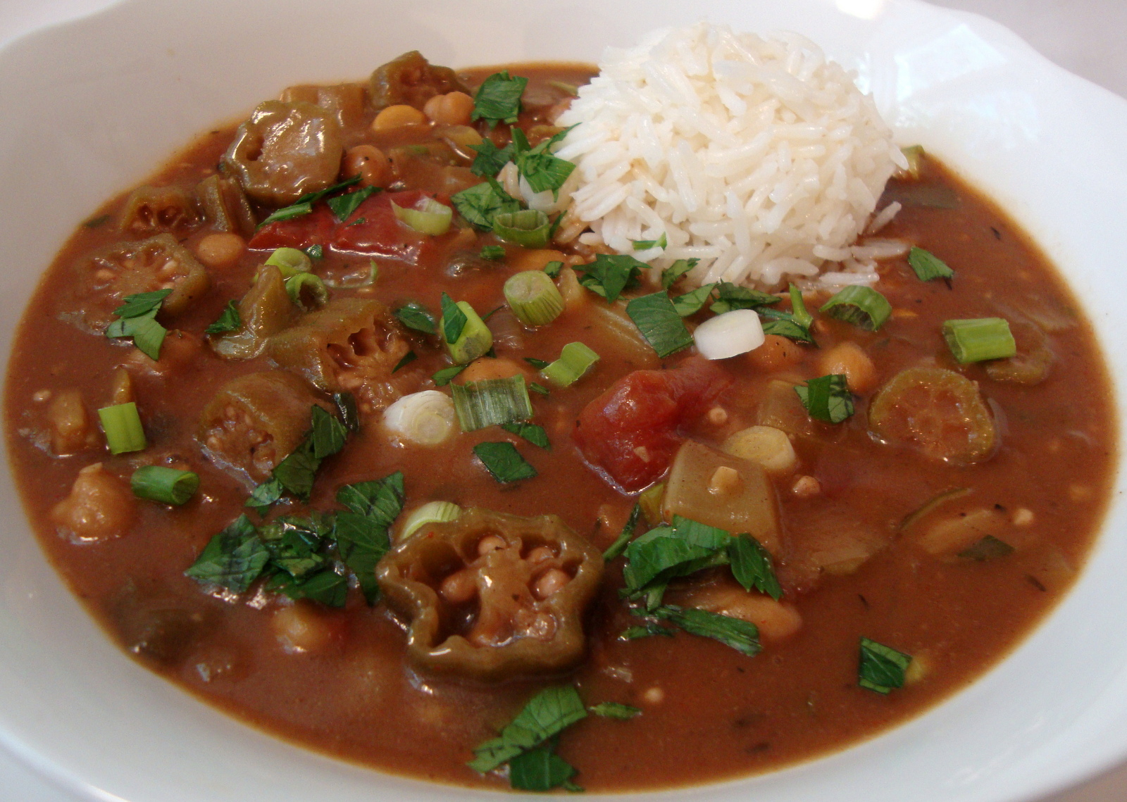 Chickpea Creole Gumbo