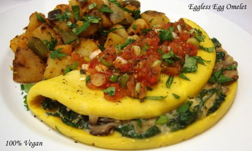 Eggless Egg Omelets (New Method) - The Gentle Chef