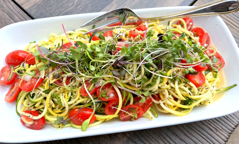 Spiral Summer Squash Salad